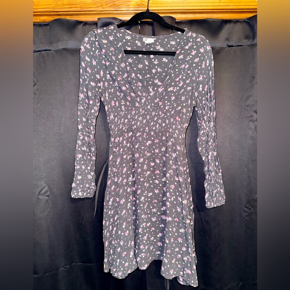 Floral Dress with Cinched Waist
